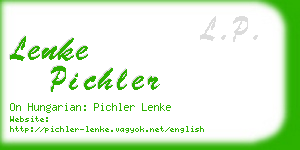 lenke pichler business card
